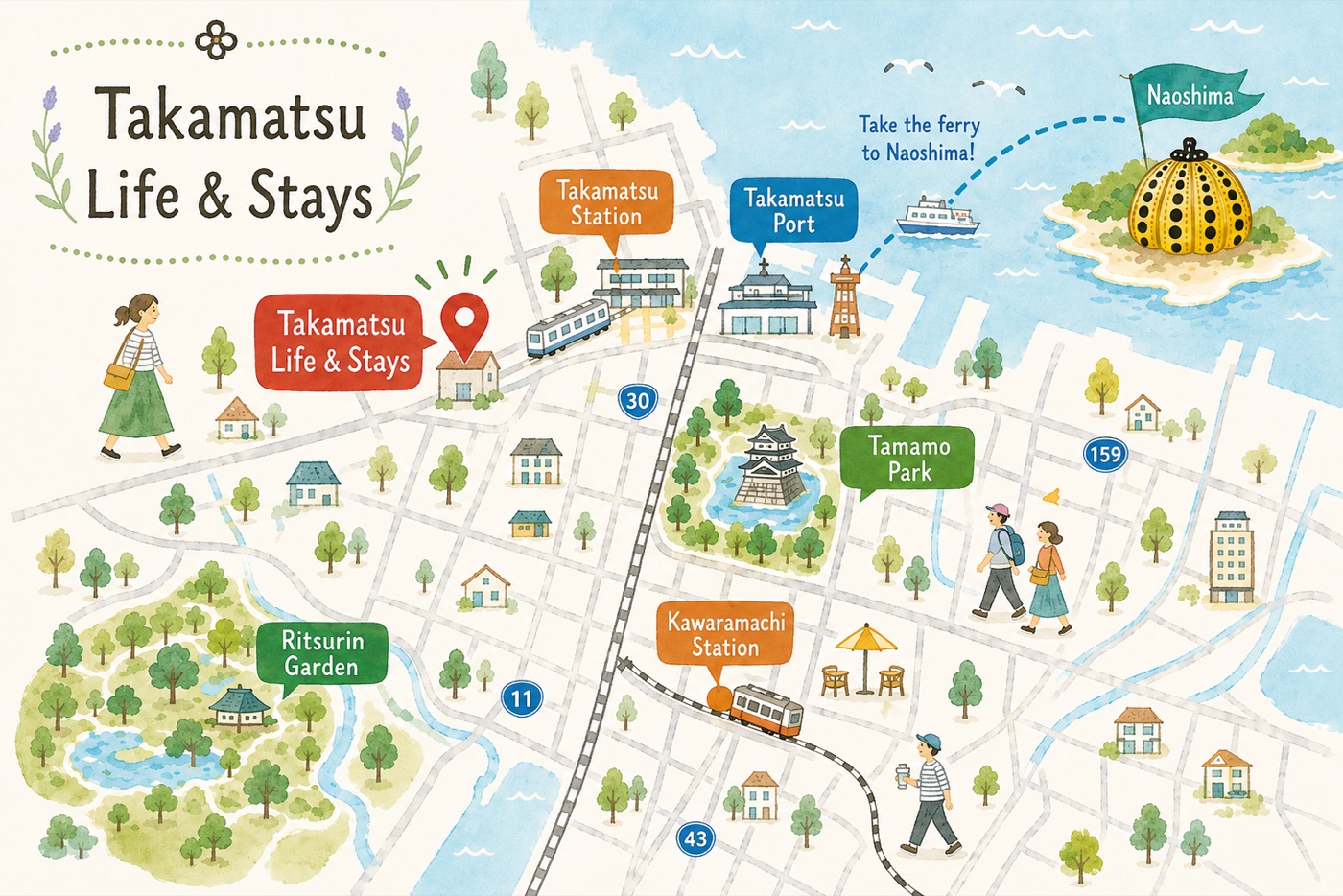 Takamatsu HIBI NO NE neighborhood map